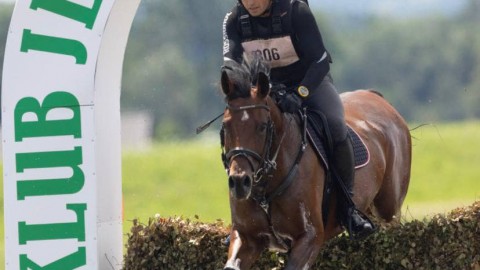 Ukrainian eventing team on international show